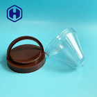 120 mm 100 g breed mond plastic pot PET preform met deksel transparant