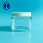 schrobt de Vierkante Kosmetische Plastic Kruik van 500g 17.63oz voor Lichaam het Poeder van de Roombaby