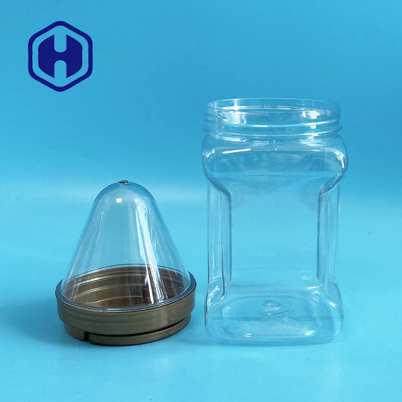 Stapelbare PET-fles Preform Koekjes Droog Fruit Candy Jar Neck 87mm Wide Open