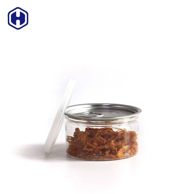 Luchtdicht lekbestendig doorzichtig Pet Easy Open Can Plastic / Pet Easy Open Can For Sauce