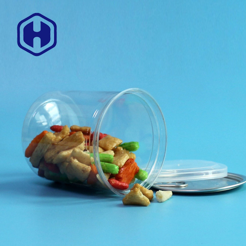 Transparante lekkagebestendige recycleerbare pet easy open can / easy open pet can voor droog voedsel