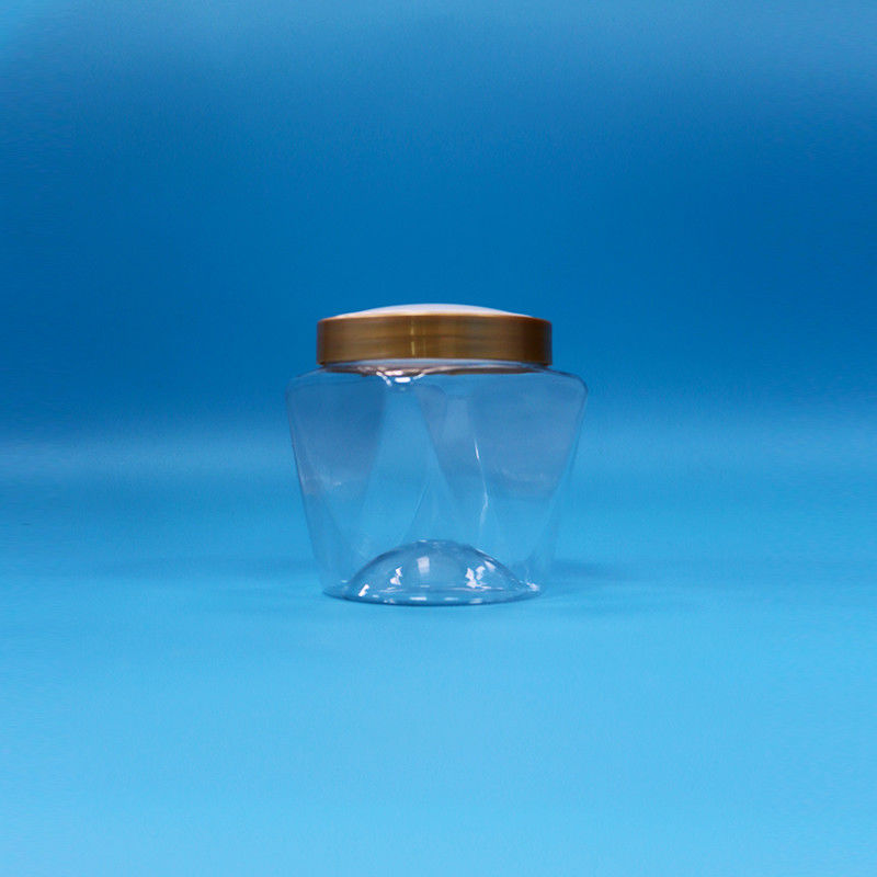 Grote mond Plastic PET Food Grade Transparent Baby Food Candy Jar Schroef Flat Lid