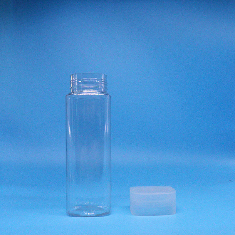 Snack Candy Duidelijk Vierkant Breed Mond Voedingsmiddelen PET Plastic potten Schroef Deksel