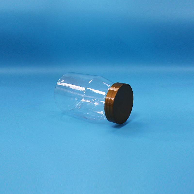 Duidelijke ronde wijdmondende koekjes snoepje baby voedsel laden PET plastic pot schroefdop