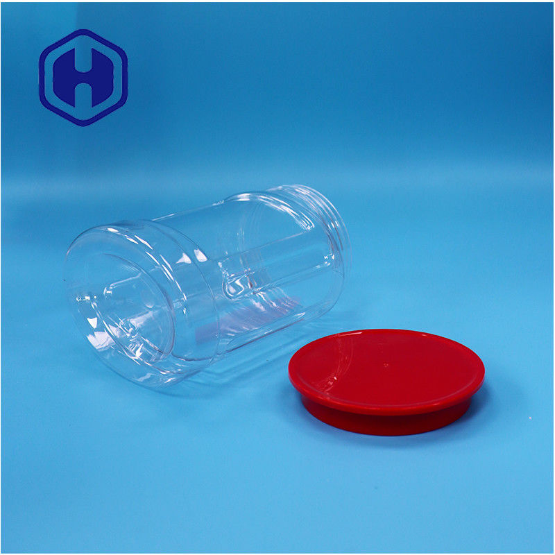Ovale vorm helder Plastic noten snoep peper koekjes babyvoedsel Jar schroef deksel