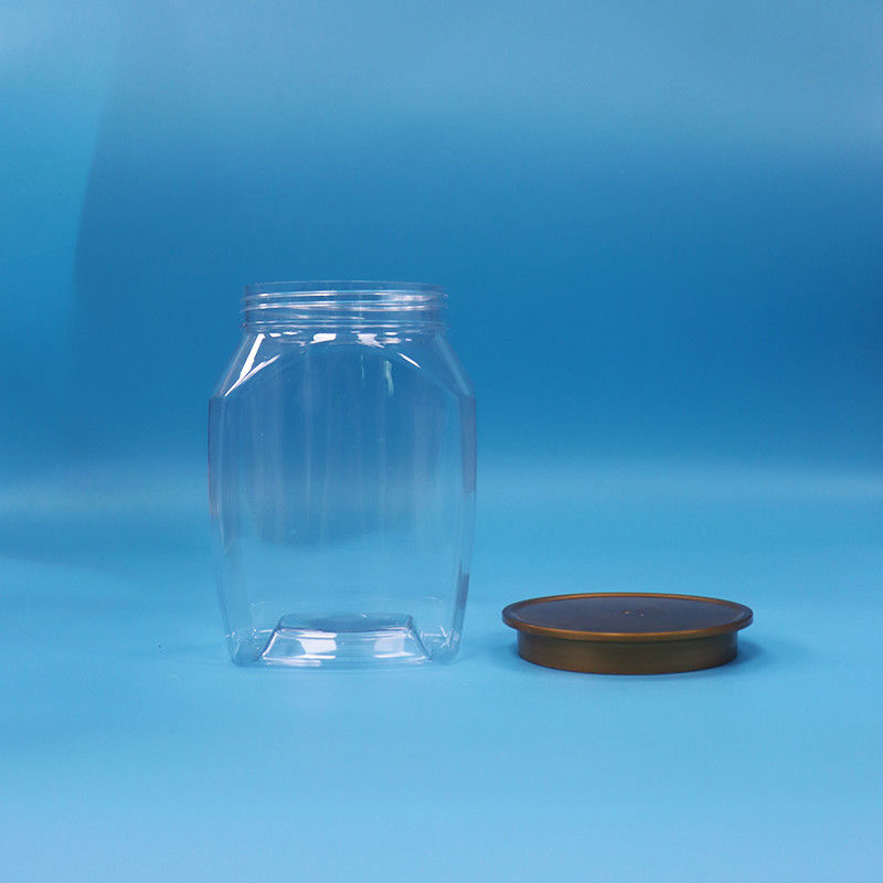 Goede kwaliteit babyvoedsel helder plastic PET voedselopslag snoep koekjes pot zegel deksel