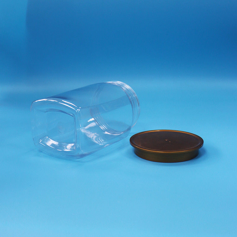 Goede kwaliteit babyvoedsel helder plastic PET voedselopslag snoep koekjes pot zegel deksel