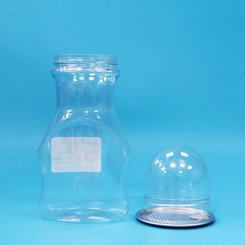Nieuwe vorm Ontwerp Kindervoedsel Hard Candy Schroefdeksel Helder Plastic PET Food Grade Jar