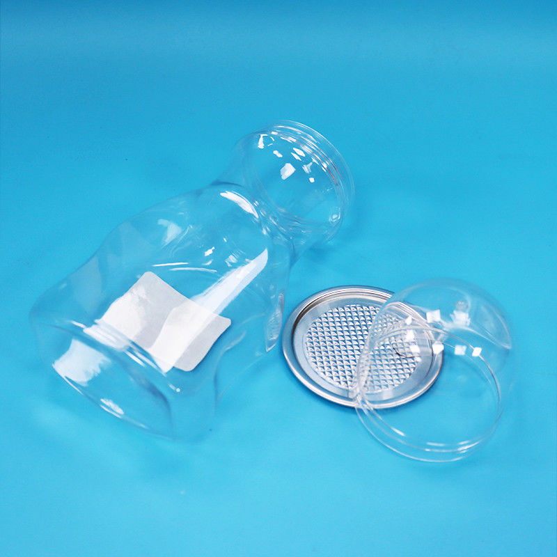 Nieuwe vorm Ontwerp Kindervoedsel Hard Candy Schroefdeksel Helder Plastic PET Food Grade Jar