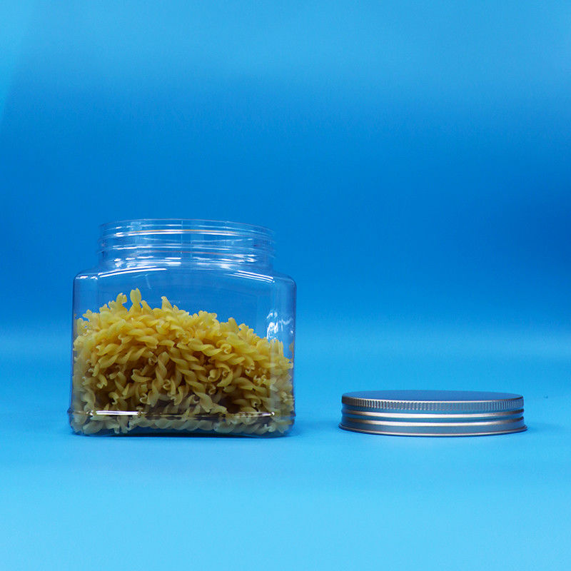 Zoetwaren, snacks, levensmiddelen, PET, helder vierkant, plastic, aluminium