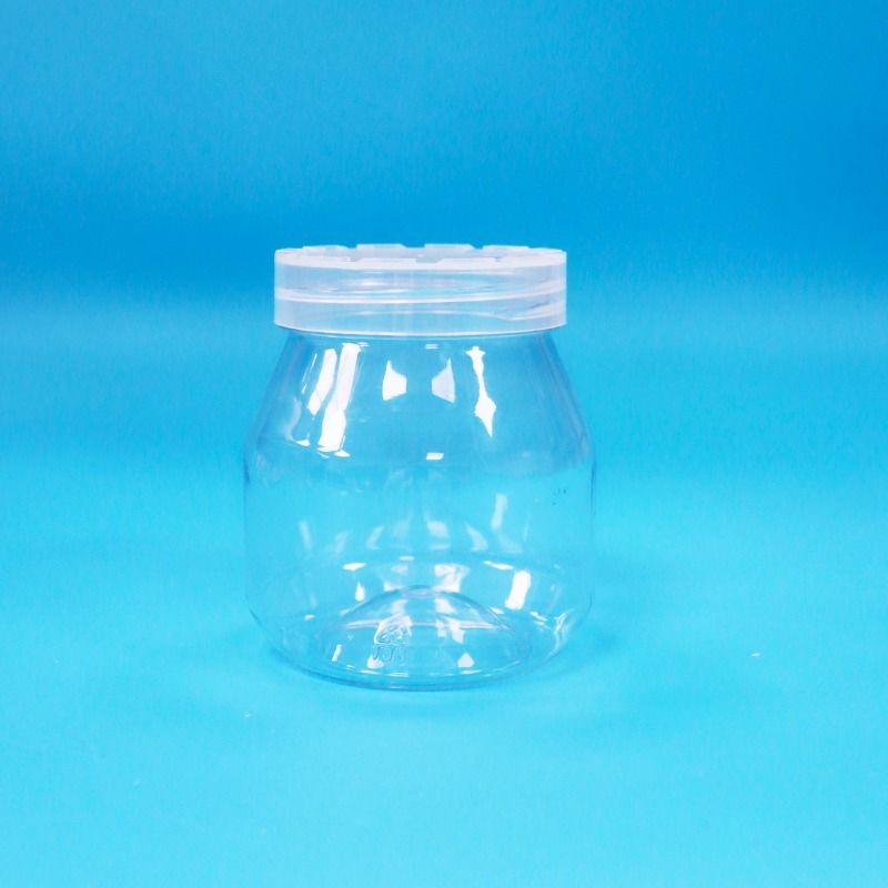 Voedselveilige kleine lege snoepkoekjes heldere PET plastic potten met verzegelde schroefdop