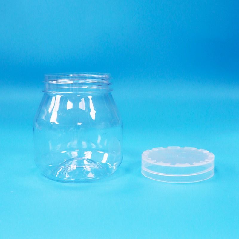 Voedselveilige kleine lege snoepkoekjes heldere PET plastic potten met verzegelde schroefdop