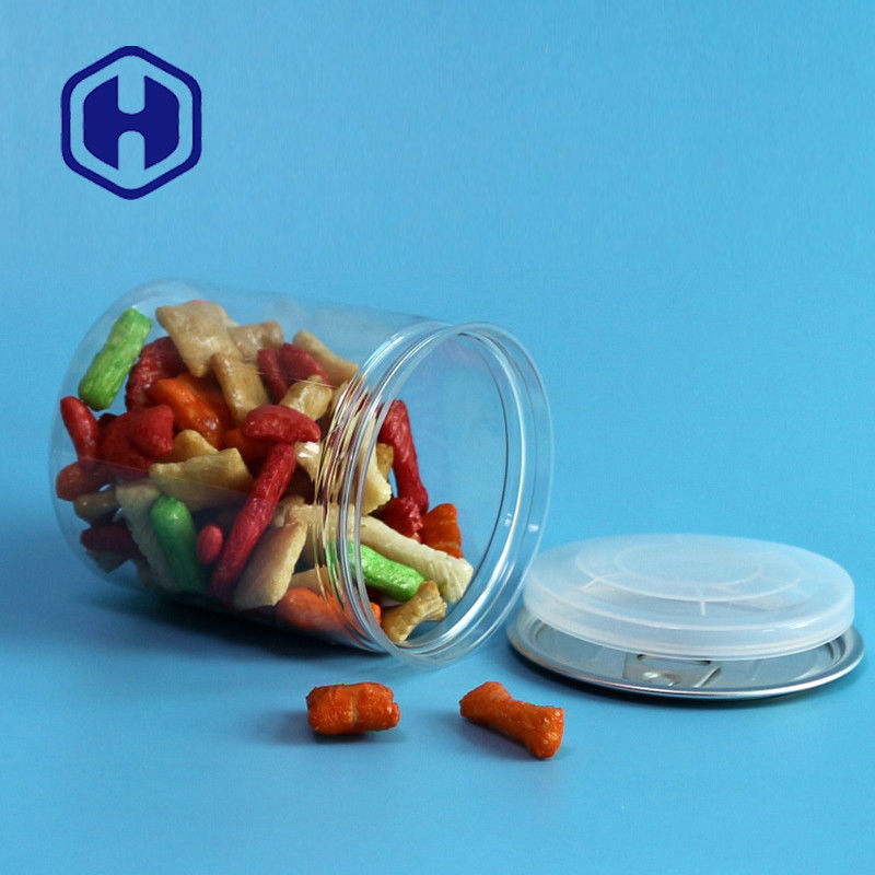 300# 330ml ontruimen Plastic van de de Chocoladepinda van Kruiksnoepjes de Bonenopslag met Gemakkelijk Open Beëindigendeksel