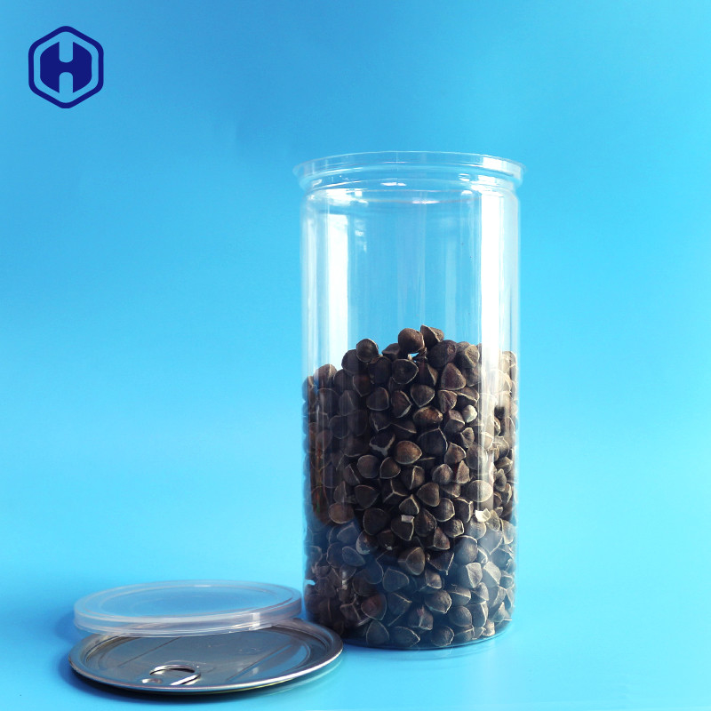 Snakken de Duidelijke Plastic Blikken van het aluminiumdeksel Hoge Pop het Graan van 1380ml 401# Verpakking
