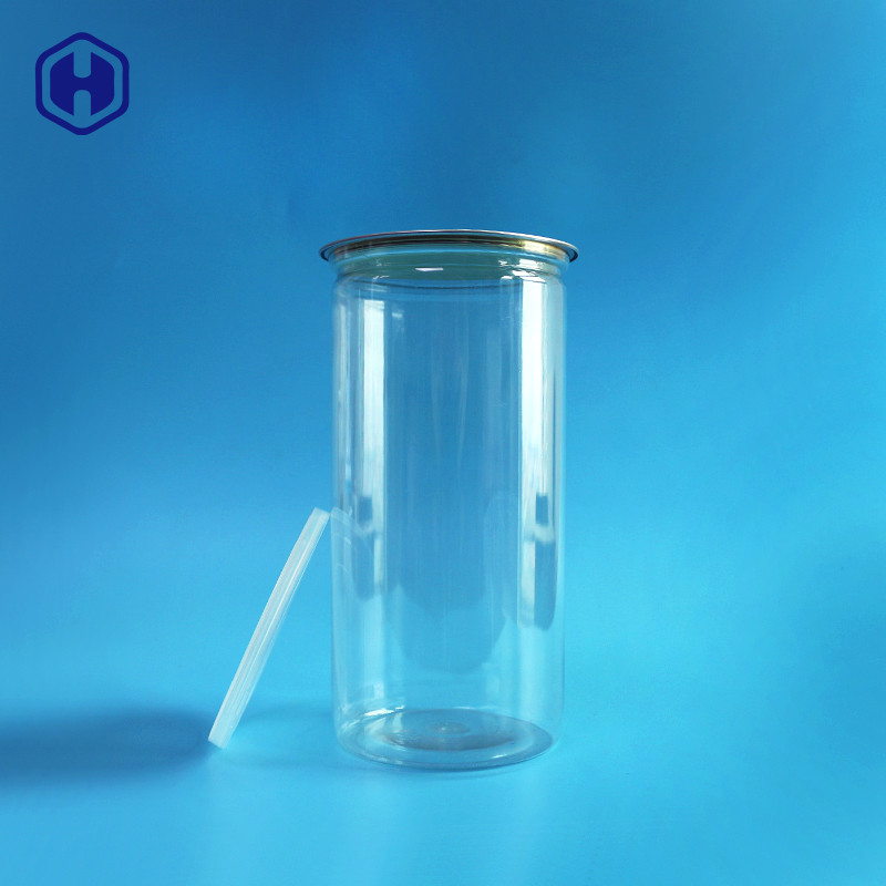 Snakken de Duidelijke Plastic Blikken van het aluminiumdeksel Hoge Pop het Graan van 1380ml 401# Verpakking