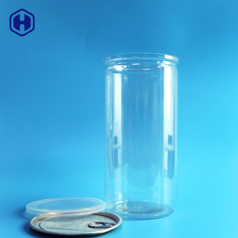 Snakken de Duidelijke Plastic Blikken van het aluminiumdeksel Hoge Pop het Graan van 1380ml 401# Verpakking