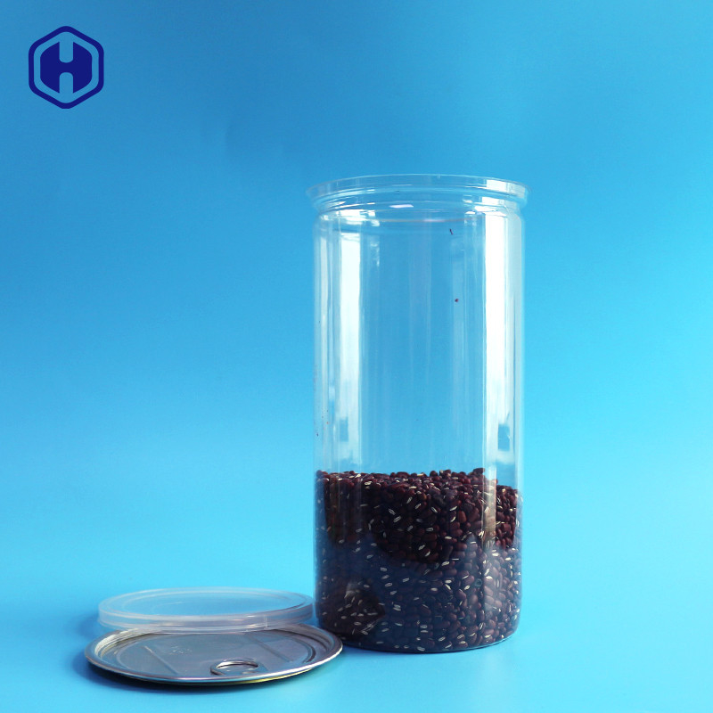 Snakken de Duidelijke Plastic Blikken van het aluminiumdeksel Hoge Pop het Graan van 1380ml 401# Verpakking