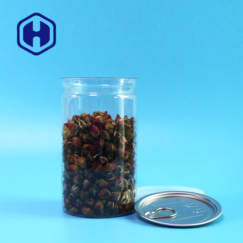 Het ronde Gemakkelijke Open Plastic HUISDIER van 16.9oz kan 500ml voor Pinda's van Snacks de Droge Bessen