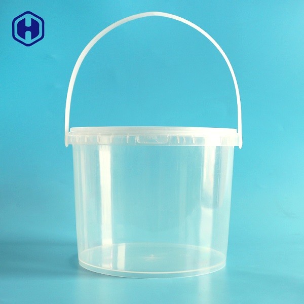 Kies Verpakking van de de Dekkingsyoghurt van de Handvat de Transparante Plastic Emmer pp Ronde uit