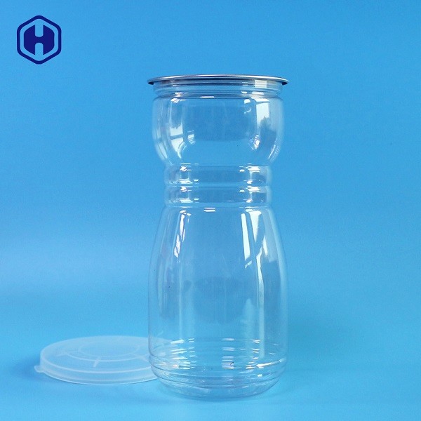 De Cilindercontainer Aangepaste Capaciteit en Embleem van BPA Vrije Duidelijke Plastic