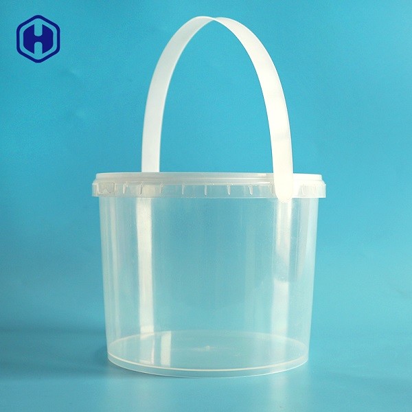 De duidelijke Emmer van 3L IML om Voedsel Verpakkings Gerecycleerde Plastic Tonnen