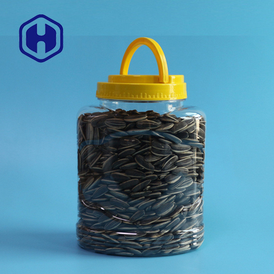 Het Voedsel van Bpa van notenpitten Ovale Vrije Plastic Verpakkingskruik 1150ml met Dekselhandvat