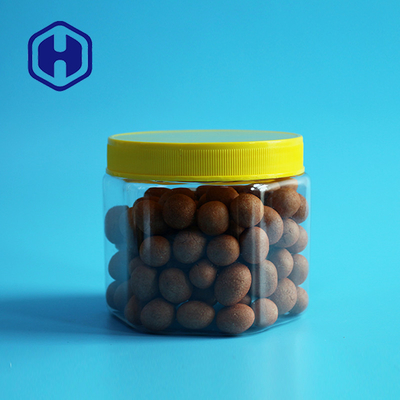 Hexagon de Pinda Plastic Kruik van 450ml 15oz met Schroefdeksels 81mm Hoogte