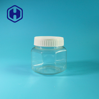 Kleine Hexagonale Lege Plastic het Voedselkruiken van 190ml met de Bonen van de de Pinda'srijst van Dekselssnoepjes Verpakking