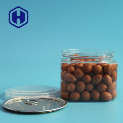 Het bulk Vierkante duidelijke HUISDIER van 430ml kan voor het Lekbewijs van Pindanoten