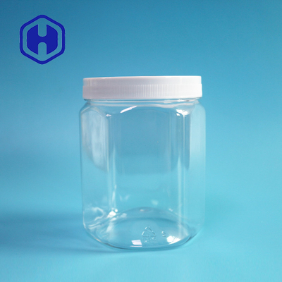 630ml hexagonale de Kruiken Brede Mond 87mm van het Koekjes Plastic HUISDIER Diameter