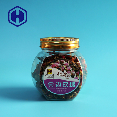 De speciale Bemerkte Droge Plastic Kruiken 12OZ van het Bloemenhuisdier met Aluminiumdekking