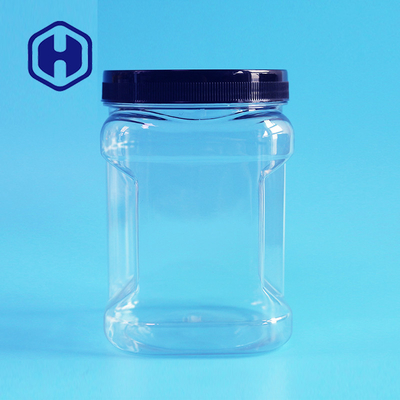Stapelbare Vierkante Duidelijke Plastic de Greepkruiken van het Metselaarhuisdier met Ronde het Voedselverpakking van het Dekselskoekje