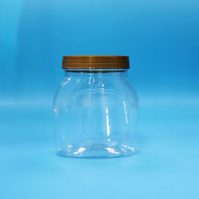 Transparante breedmond plastic PET pot voor voedsel Noodles Koekjes Candy verpakking
