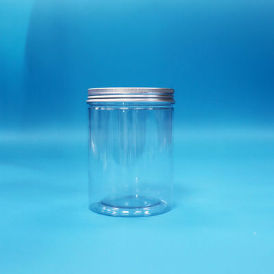 Zoete koekjes Babyvoedsel Transparent verzegelbaar PET Plastic Ronde potten Aluminium deksels