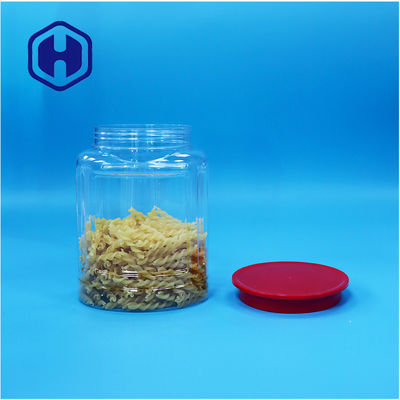 Ovale vorm helder Plastic noten snoep peper koekjes babyvoedsel Jar schroef deksel
