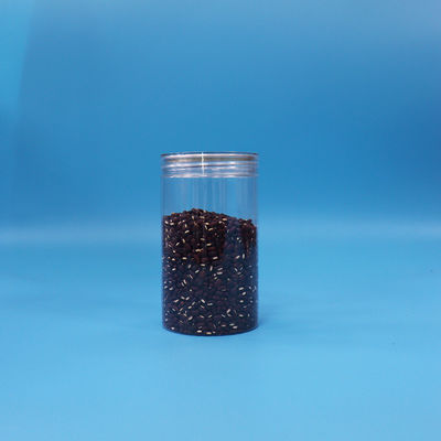 Duidelijk PET-cilinder Ronde verpakkingsdoos met verzegelbare plastic voedselpotten Nootpotten Schroefdeksel