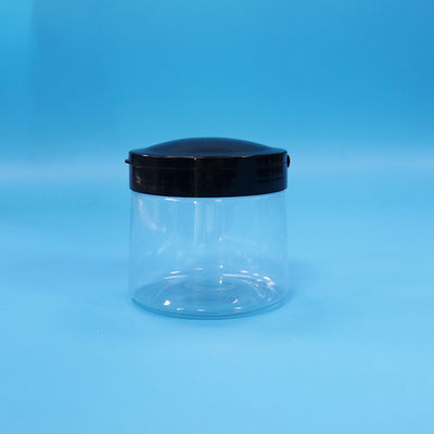 Voedingsmiddelenkwaliteit Transparante kleine ronde Plastic Food Storage Jar Plastic Screw Top Lid