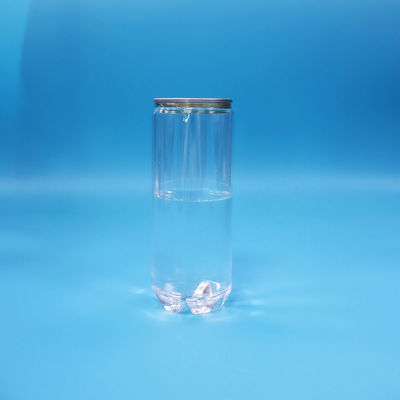 Verzegelbare lege transparante PET-soda-drankblik met gemakkelijk open aluminium deksel
