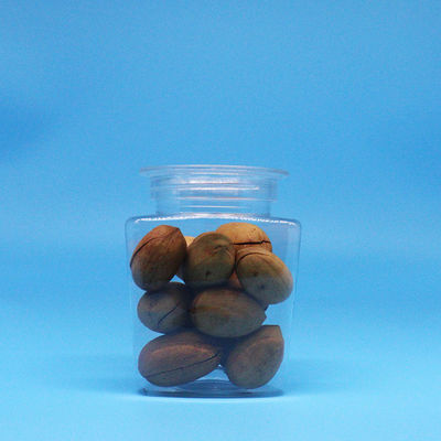 Koekjes Voedsel Zoetgoed Voedselkwaliteit Doorzichtige driehoek Vorm PET Plastic Doorzichtige pot Doorzichtige deksel