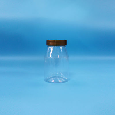 Ronde breed mondend laden koekjes snoep voedsel transparante PET plastic pot schroefdop