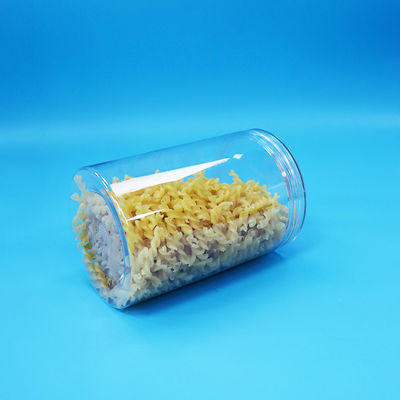 Transparante Food Candy Cylinder Ronde PET Plastic Jar Food Grade Doorzichtige Schroefdeksel