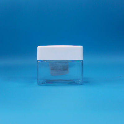 Leeg Snack babyvoeding snoep Transparent Vierkante Kleine PET Plastic potten Schroef deksels