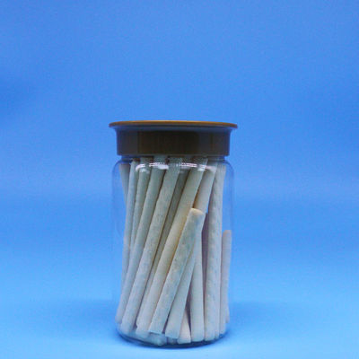 Snoepkoek PET Plastic Noten Voedsel Hoge Ronde Transparante Potten Schroef Platte Deksel