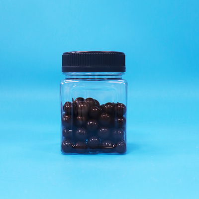 BPA-vrije snoepkoekjes luchtdichte transparante vierkante grip PET-plastic notenverpakkingspot