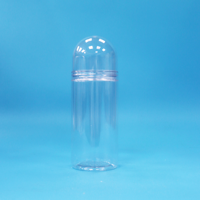 Unieke Vorm Voedselveilige Transparante Kleine Ronde Plastic PET Snoep Pot Schroefdeksel