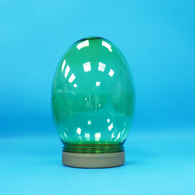 Transparante unieke vorm plastic PET voedselveilige pot voor noten pistachenoten met schroefdeksel