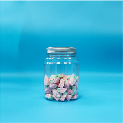 Aluminium Top Schroef Platte Deksel Transparante Plastic Fruit Gelei Lolly Kauwgom Pot