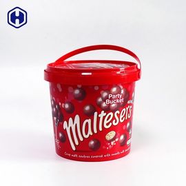 De Chocoladekoekjes van de voedsel Veilige IML Emmer 1340ml Kleurrijke Verpakking