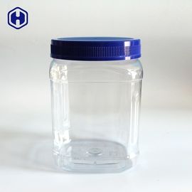 De transparante Vierkante Brede Stevige Plastic Schroefdopkruiken van Mond Plastic Kruiken