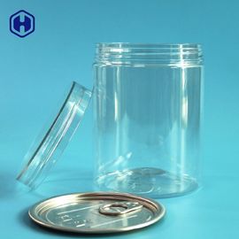 Het Type van schroefdeksel Duidelijke Plastic Blikken 16OZ 500ML met Aluminiumeoe Bovenkant